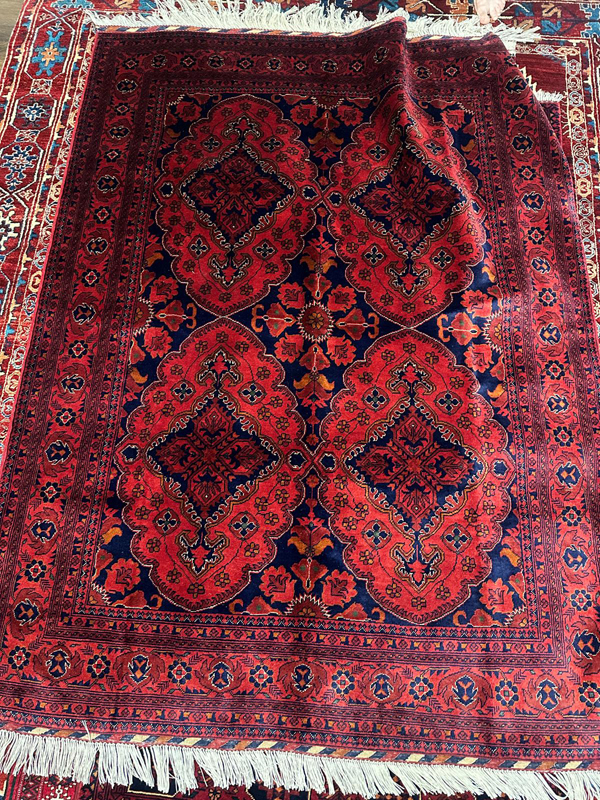 crown red rug