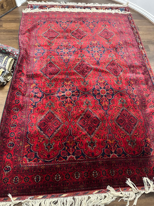 crown red rug